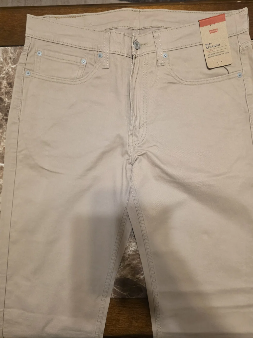 Levi's Men's Straight Jeans in Light Khaki
